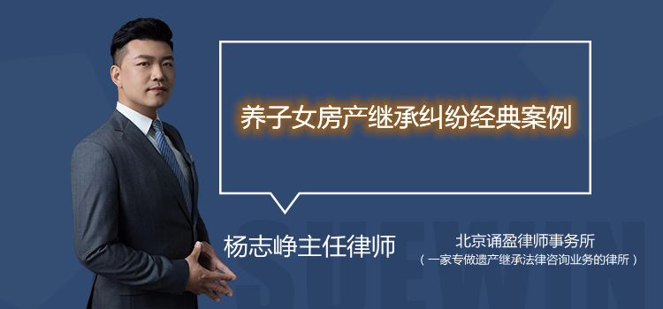 养子女房产继承纠纷经典案例
