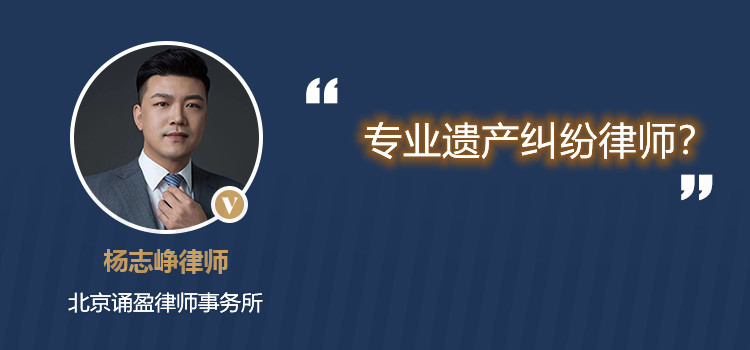 专业遗产纠纷律师?