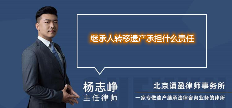 继承人转移遗产承担什么责任